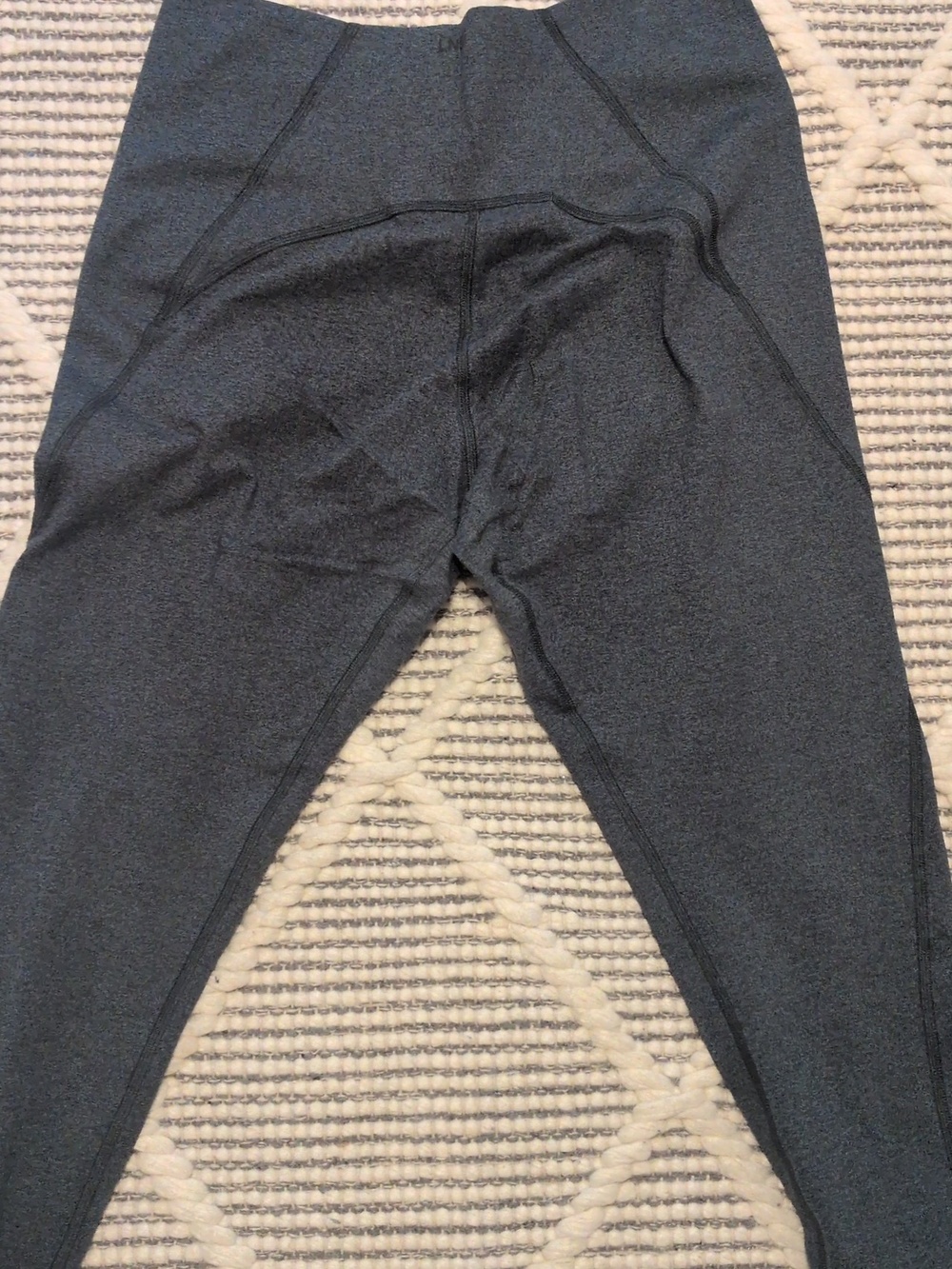 High-Rise Dark Charcoal Gray Leggings for Women - Picture 3 of 4